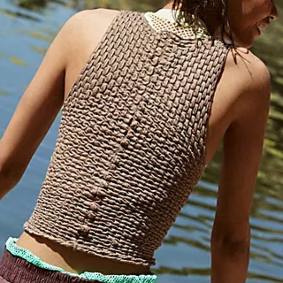 Free People Movement Nori Tank Hickory Taupe NWT - Picture 2 of 4